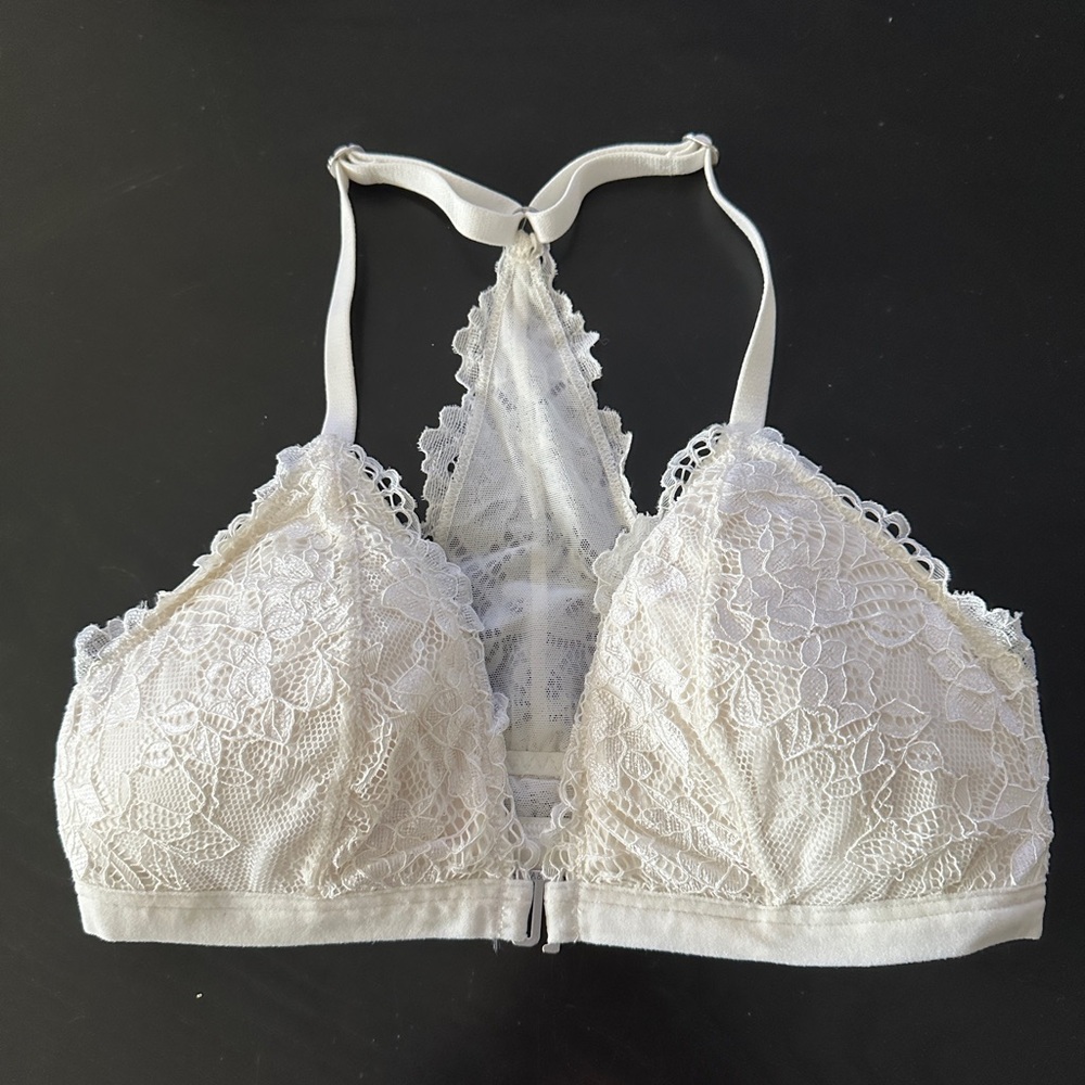 Abercrombie & Fitch White Bralette
